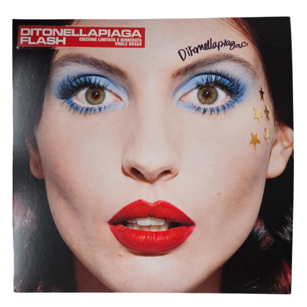 VINILE DELUXE ROSSO TRASPARENTE AUTOGRAFATO - Edizione limitata e numerata - FLASH | DITONELLAPIAGA - immagine 2