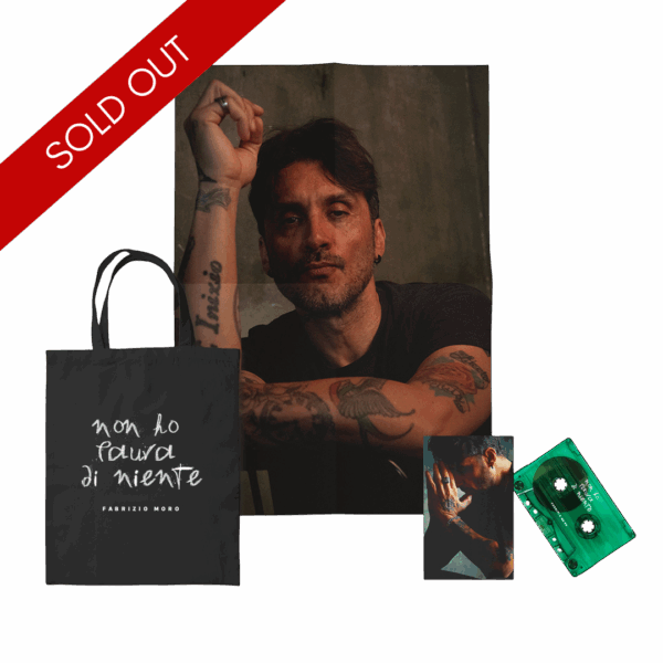 BUNDLE MUSICASSETTA + POSTER + SHOPPER + ACCESSO PRE-ASCOLTO ESCLUSIVO - NON HO PAURA DI NIENTE | FABRIZIO MORO